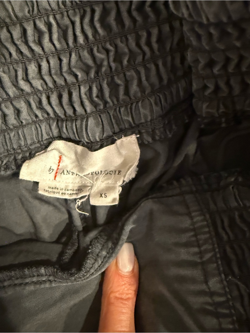 Anthropologie ruched poplin parachute pants - Picture 7 of 9